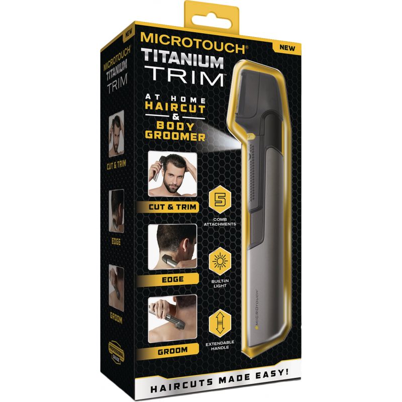 MicroTouch Titanium Trim Hair Shears Gray