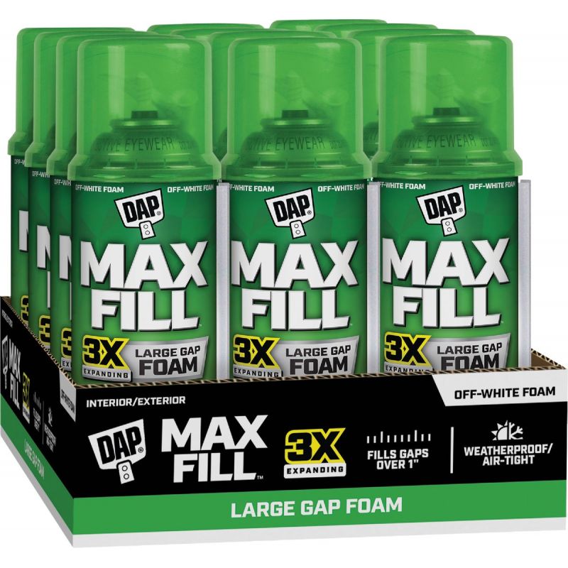 Dap MAX Fill Expanding Foam Sealant Off White, 12 Oz.