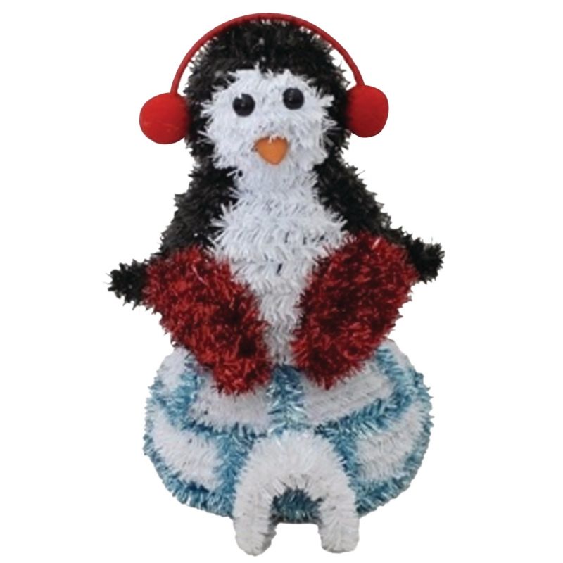 Youngcraft Tinsel Penguin Holiday Decoration (Pack of 6)