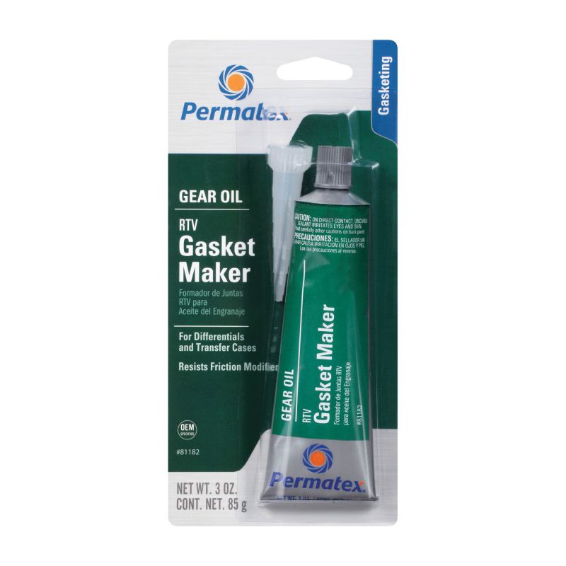 Permatex 81182 Gasket Maker, 3 oz Tube, Paste, Mild Gray