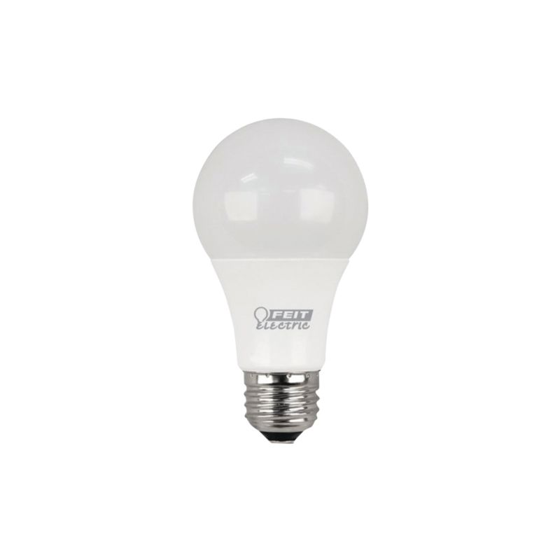 Feit Electric A800/827/10KLED/4 LED Lamp, General Purpose, A19 Lamp, 60 W Equivalent, E26 Lamp Base, Soft White Light