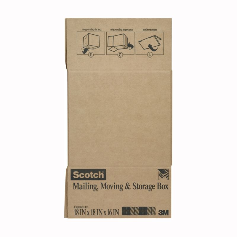 Scotch 8018FB-LRG Folded Box, L, Brown L, Brown