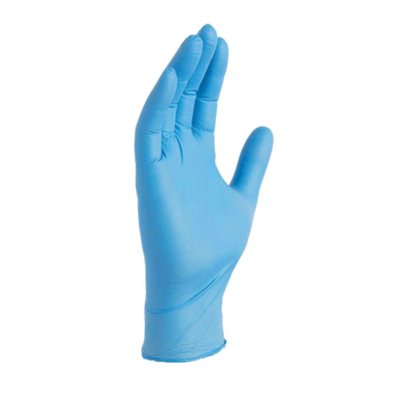 Libman 1328 Disposable Gloves, One-Size, Nitrile, Powder-Free, Blue One-Size, Blue