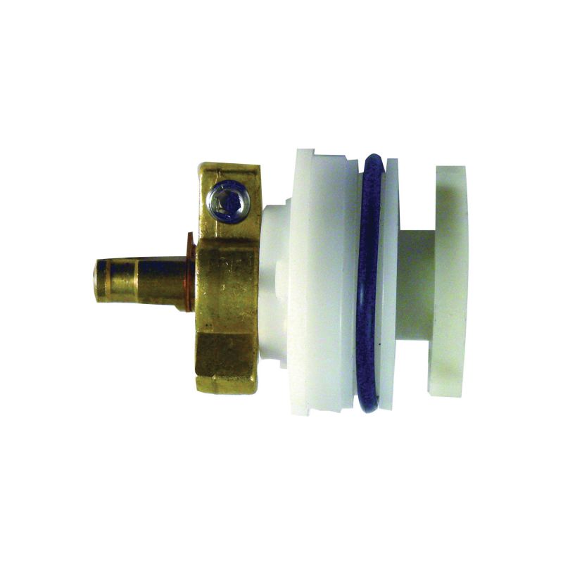 Danco 80964 Faucet Cartridge, Brass/Plastic, 2 in L, For: Delta Scald-Guard Single Lever 1991 Tub/Shower Faucets White