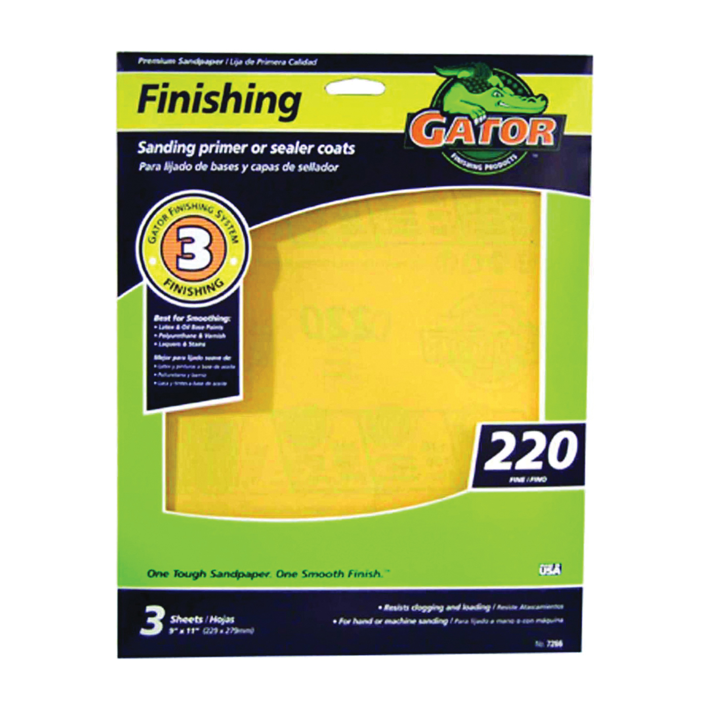 Gator 7261 Multi-Surface Sanding Sheets, 80-Grit