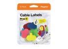 Wrap-It Storage 412-CL-V-MC Small Cable Label, 1.2 in L, 0.63 in W, Nylon, Hook and Loop Attachment