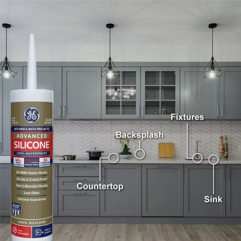 Buy GE Advanced Silicone Kitchen & Bath 100% Silicone Sealant