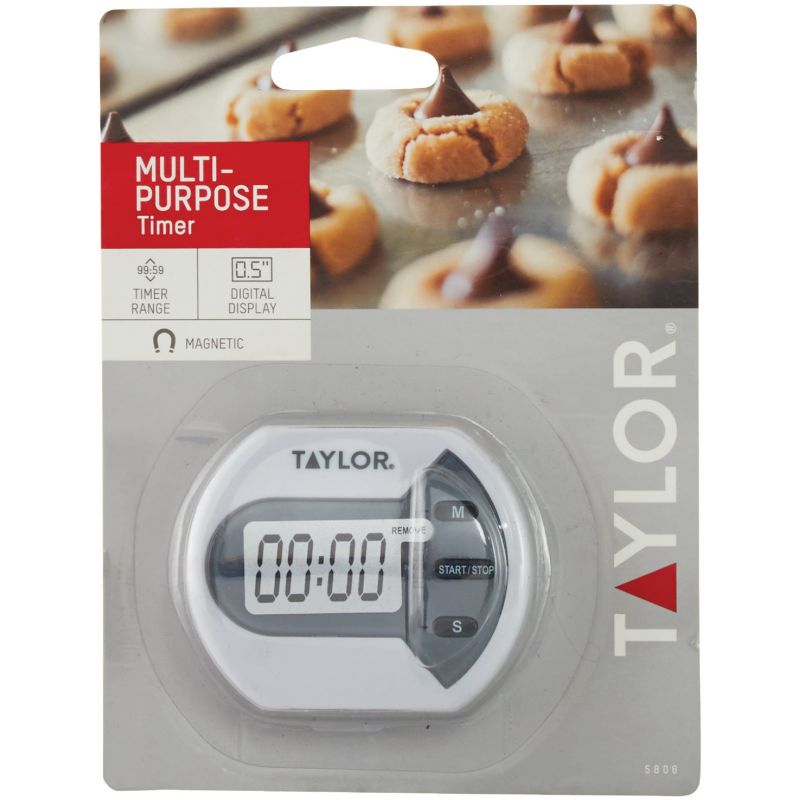 Taylor Classic Digital Electronic Timer White
