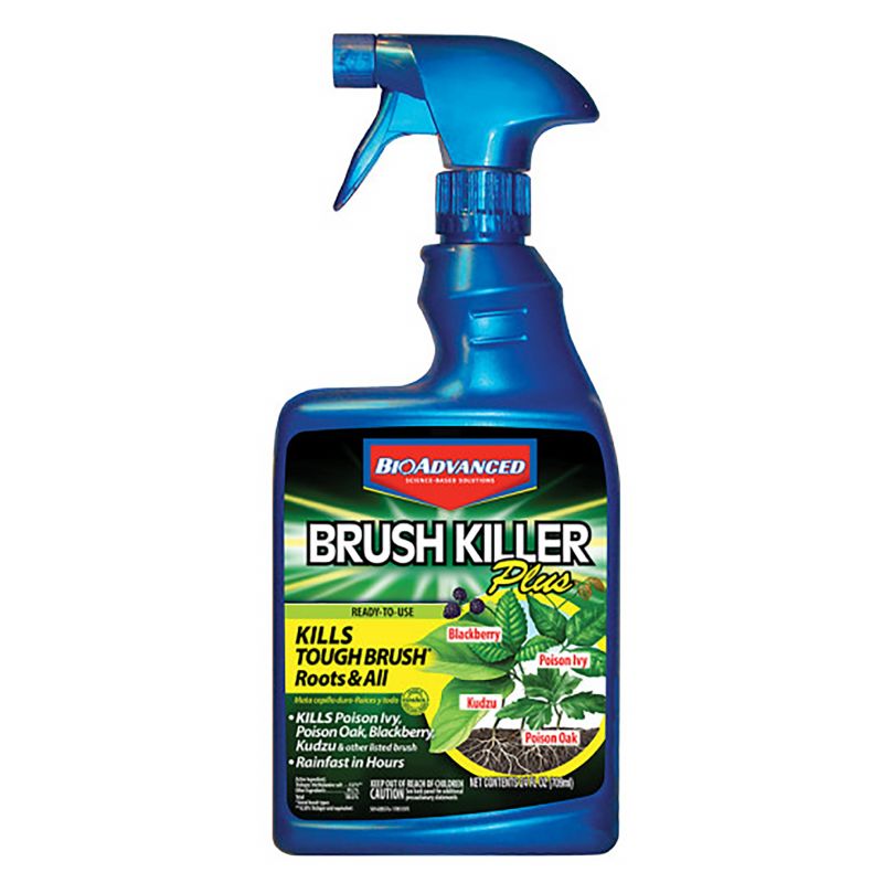 BioAdvanced 704630D Ready-To-Use Brush Killer Plus, Liquid, Colorless to Light Yellow, 24 oz Bottle Colorless To Light Yellow