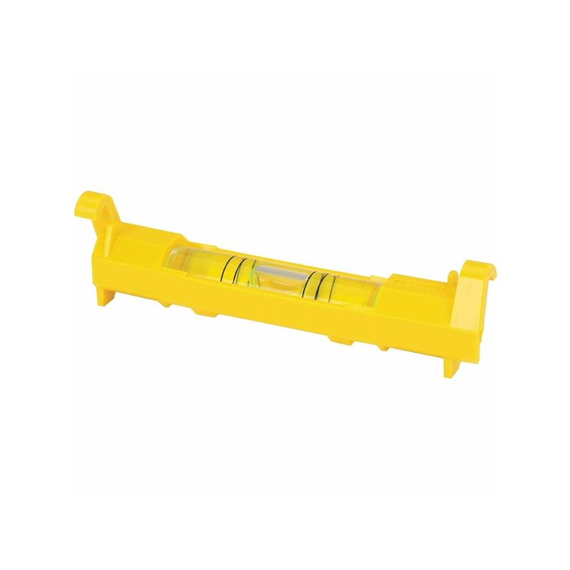 Stanley 42-193 Line Level, 3-3/32 in L, 1-Vial, 2-Hang Hole, ABS, Yellow Yellow