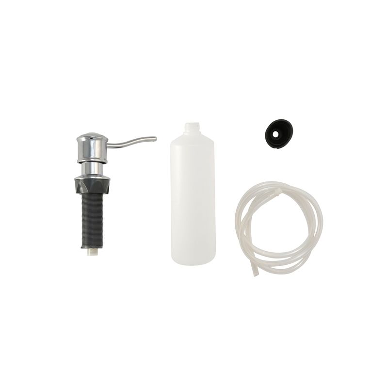 Danco 10038B Soap Dispenser with Nozzle, 12 oz Capacity, Metal/Plastic, Chrome 12 Oz