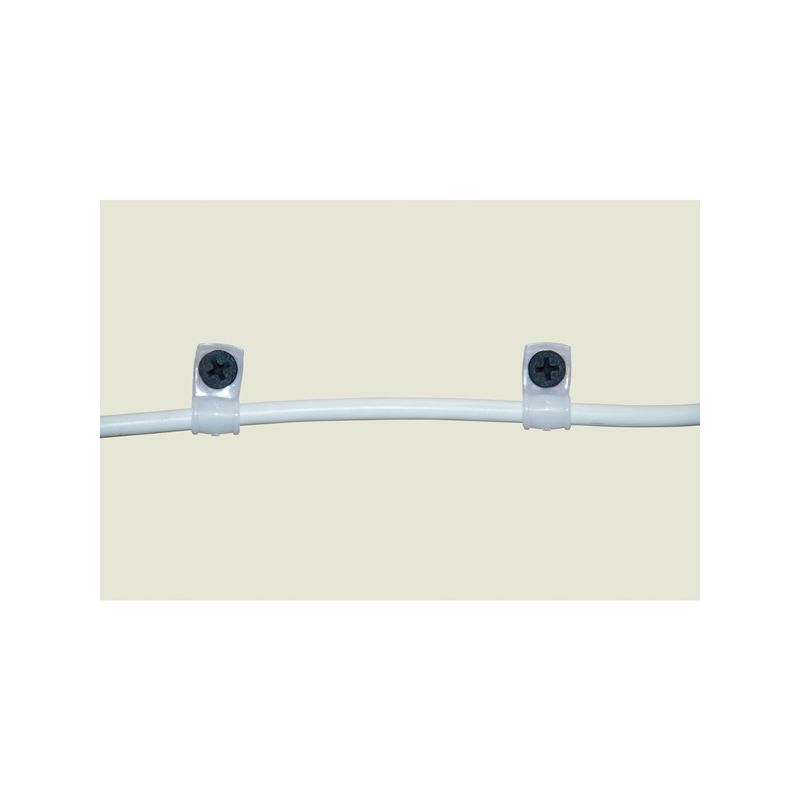 Gardner Bender PPC-1550 Cable Clamp, 1/2 in Max Bundle Dia, Plastic, White White