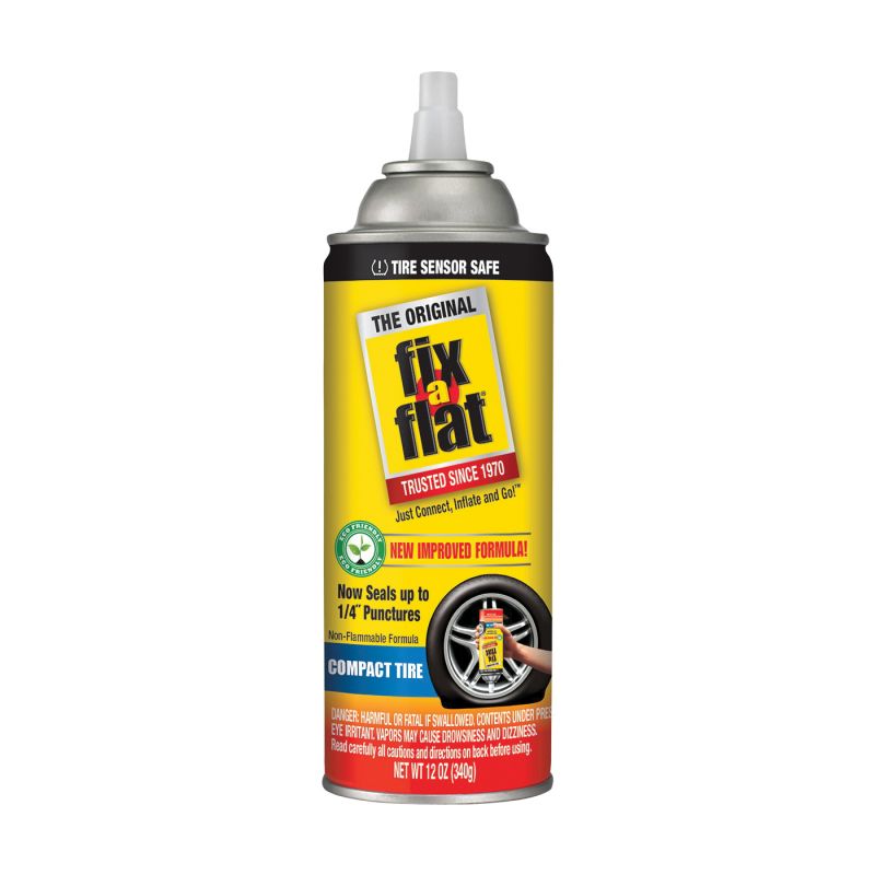 Fix-a-Flat S60410 Tire Repair Inflator, 12 oz, Can, Characteristic