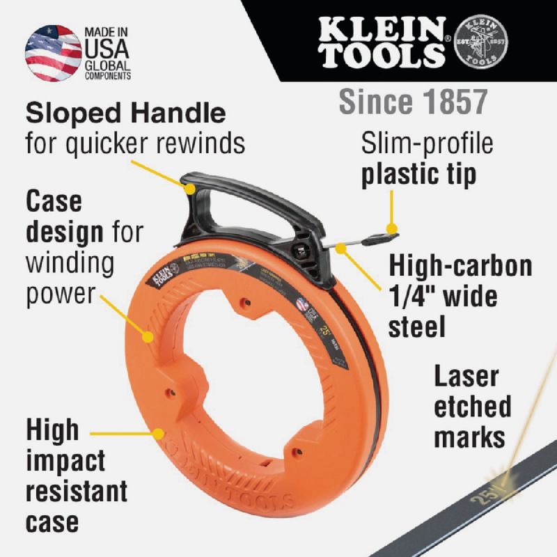 Klein High-Carbon Coated Steel Fish Tape