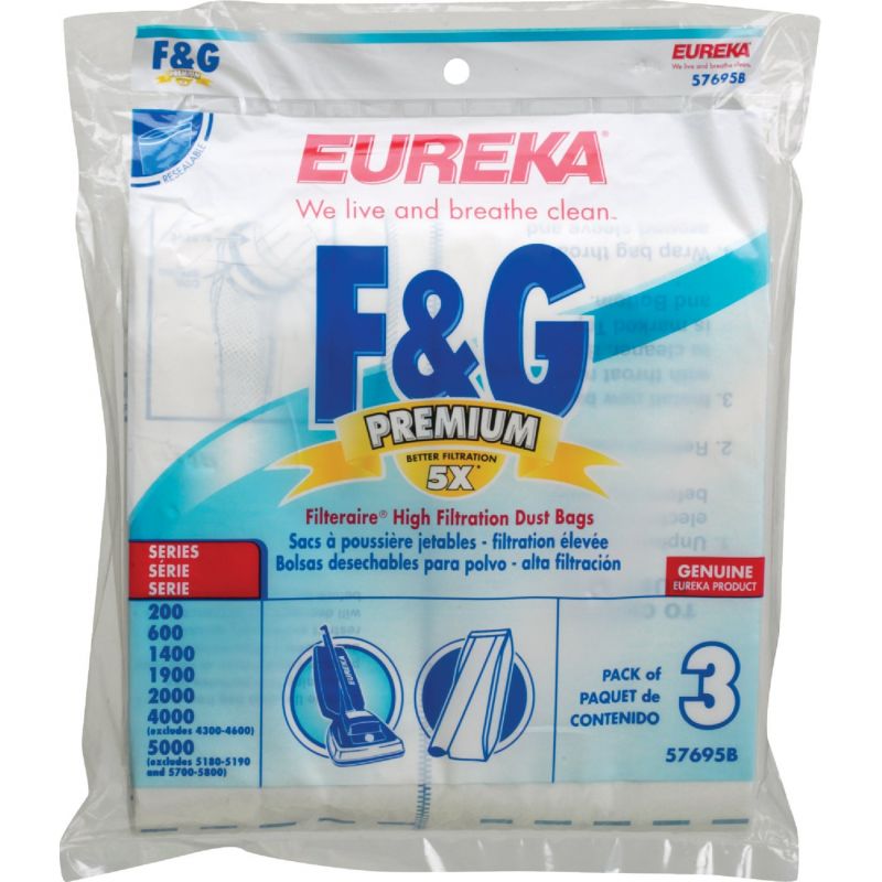 Eureka Filteraire Type F &amp; G High Filtration Vacuum Bag