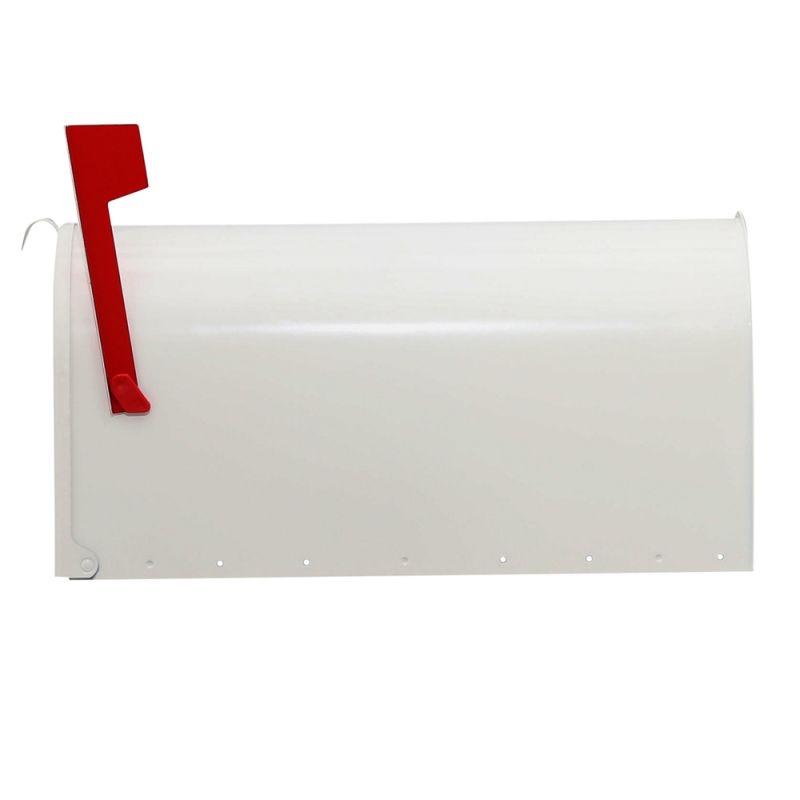 Gibraltar Mailboxes Elite Series E1600W00 Mailbox, 1475 cu-in Capacity, Galvanized Steel, Powder-Coated, 8.7 in W, White 1475 Cu-in, White