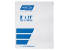 Norton A275 Series 66261131631 Abrasive Sheet, 11 in L, 9 in W, Fine, P150 Grit, Aluminum Oxide Abrasive, Paper Backing Brown