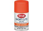Krylon Short Cuts Enamel Spray Paint Glow Orange, 3 Oz.
