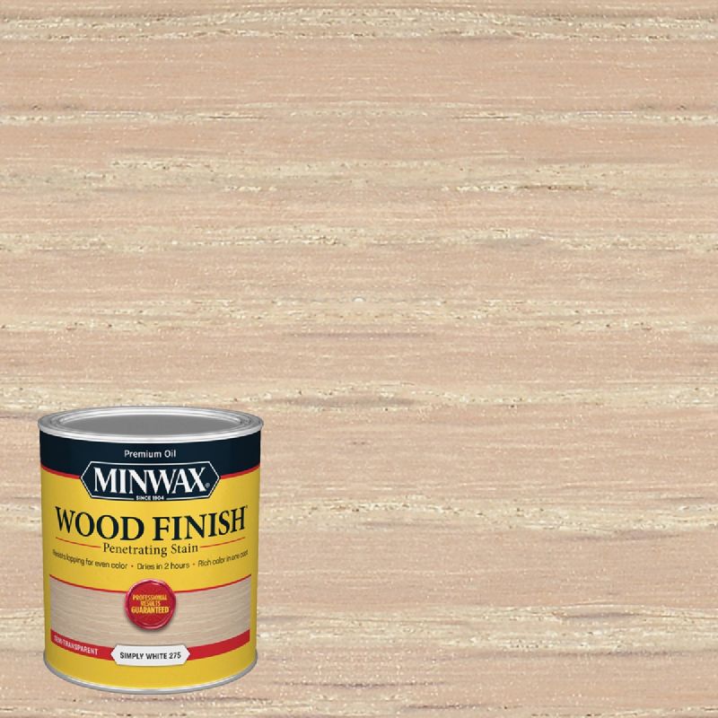 Minwax Wood Finish Penetrating Stain Simply White, 1 Qt.