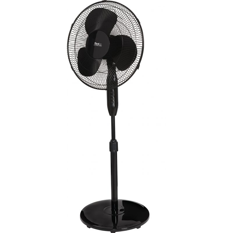 Best Comfort Oscillating Pedestal Fan Black