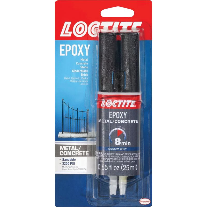 LOCTITE Metal/Concrete Epoxy Gray, 0.85 Oz.