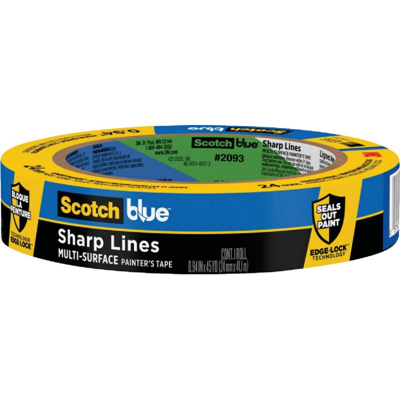 3M Scotch Blue Sharp Lines Painter&#039;s Tape Blue