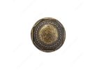 Richelieu BP2390332BB Cabinet Knob, 13/16 in Projection, Metal, Burnished Brass 1-1/4 In Dia, Traditional