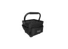 Bucket Boss Professional Series 74012 Tool Tote, 11 in W, 11 in D, 10 in H, 20-Pocket, Poly Fabric, Black Black