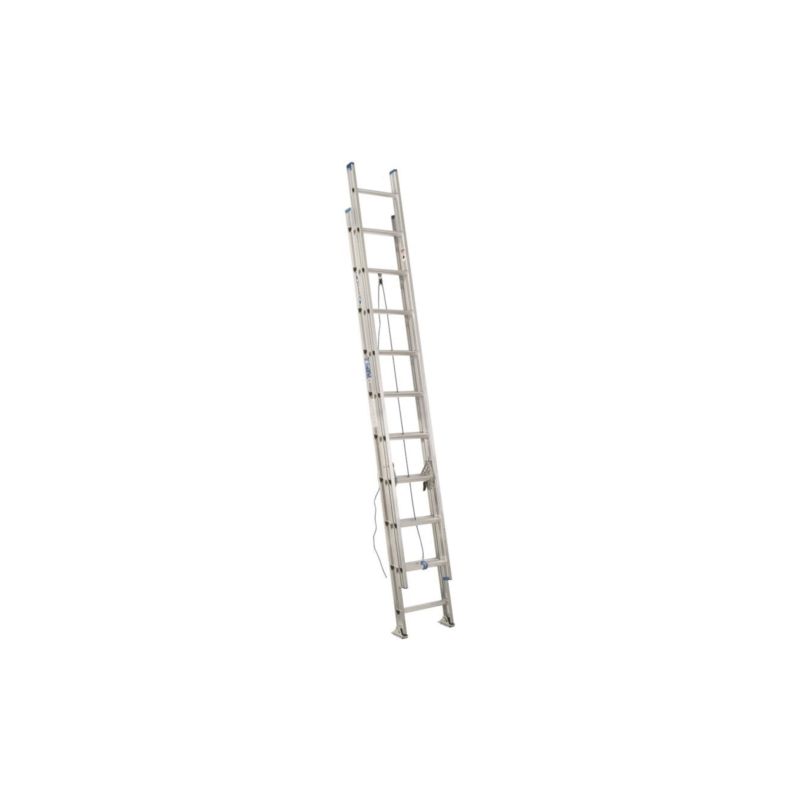 Werner D1340-2 Extension Ladder, 37 ft H Reach, 250 lb, Aluminum 40 Ft