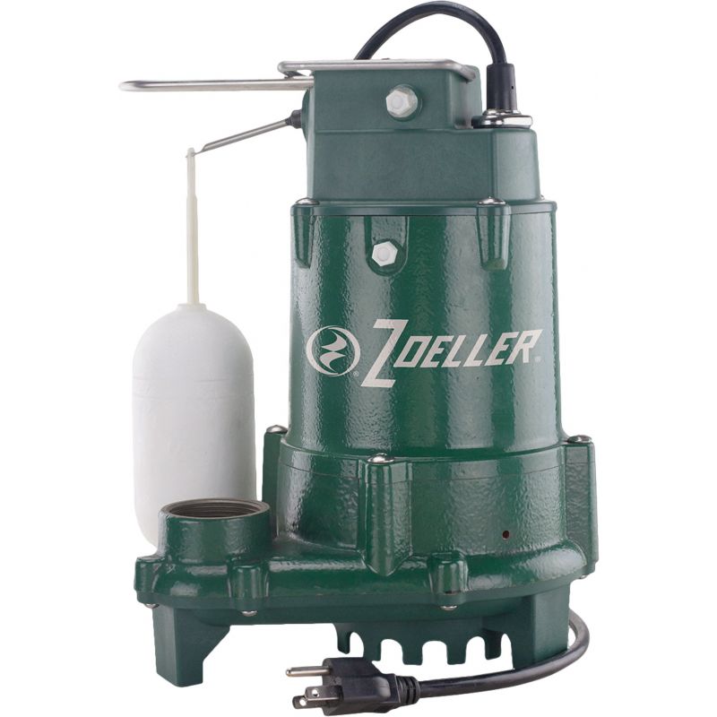 Zoeller Pro Cast Iron Submersible Sump Pump 1/2 HP, 80 GPM