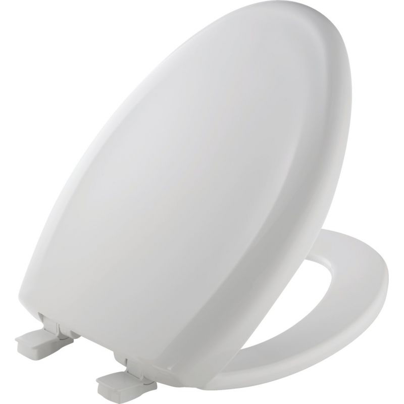 Mayfair Premium Sweptback Slow Close Plastic Toilet White, Elongated