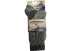 Hiwassee Trading Company Heavy Weight Hiking Crew Sock L, Charcoal, Crew