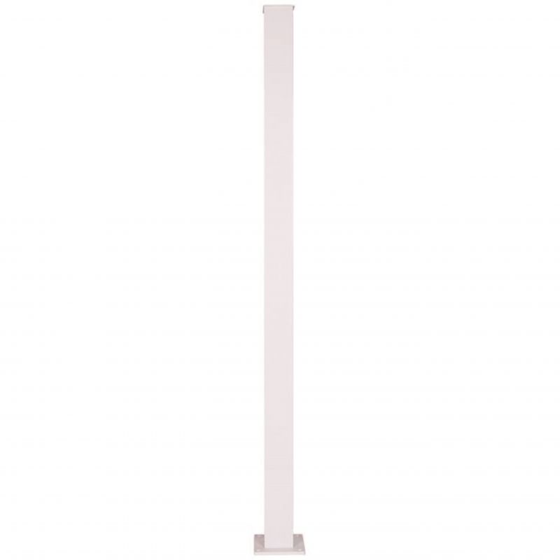 Regal RSP-0W Stair Post, 42 in H, 2-1/4 in W, Aluminum, White White