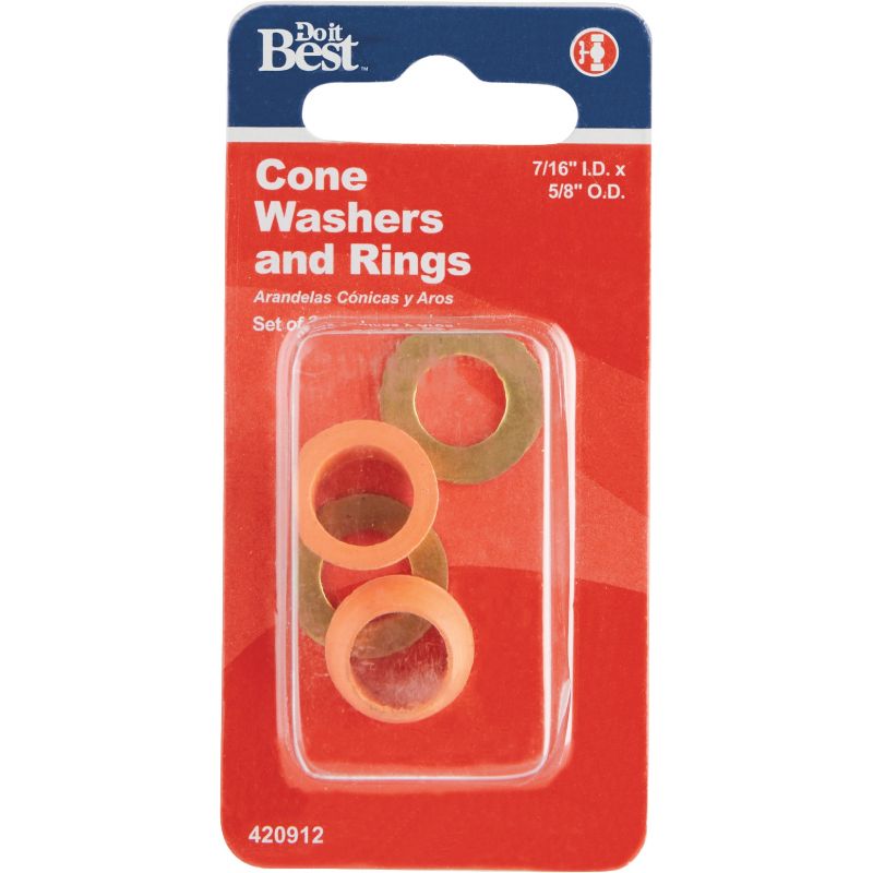 Do it Cone Washer And Friction Ring Assortment 2 Washers &amp; 2 Rings