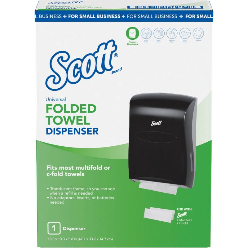 Kimberly Clark Scott Folded Paper Towel Dispenser Black