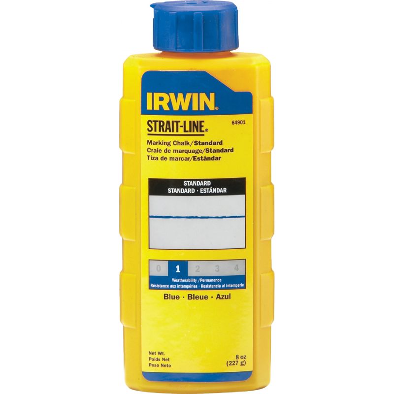 Irwin STRAIT-LINE Standard Chalk Line Chalk Blue, 8 Oz.