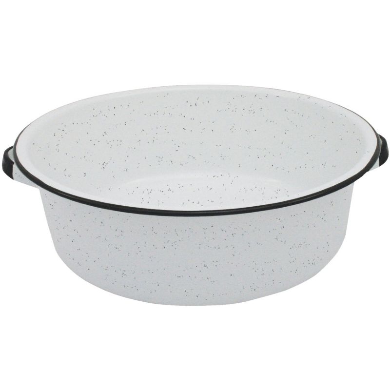 GraniteWare Steel Dishpan With Handles 15 Qt., White