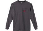 Milwaukee Heavy-Duty Pocket Long Sleeve Shirt XL, Gray, Long Sleeve
