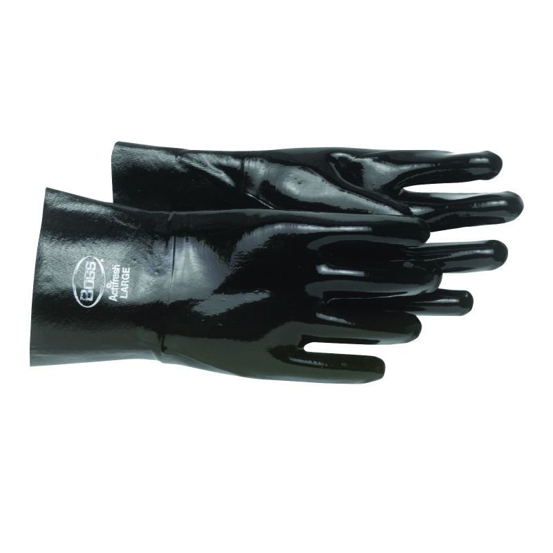 Boss 951 Protective Gloves, L, Gauntlet Cuff, Neoprene Glove, Black L, Black