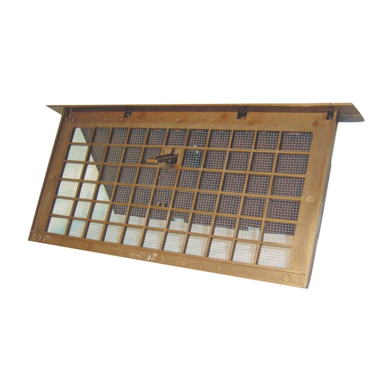 Witten Vent PMD-1BROWN Foundation Vent, 72 sq-in Net Free Ventilating Area, Mesh Grill, Polypropylene, Brown Brown