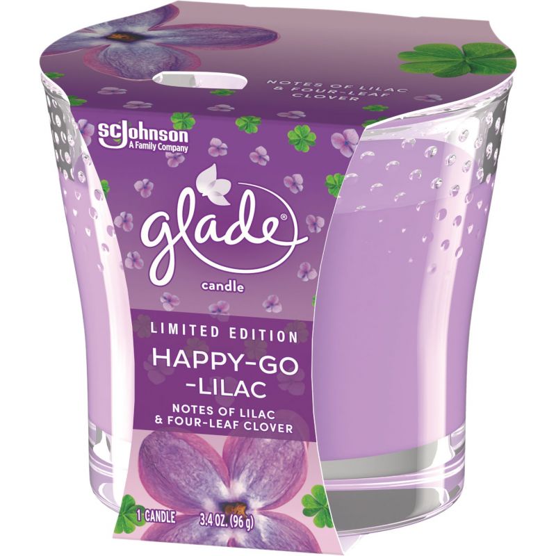 Glade Candle Purple, 3.4 Oz.