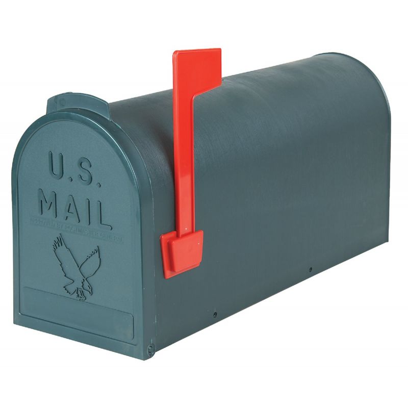Parsons T2 Plastic Post Mount Mailbox Large, Green