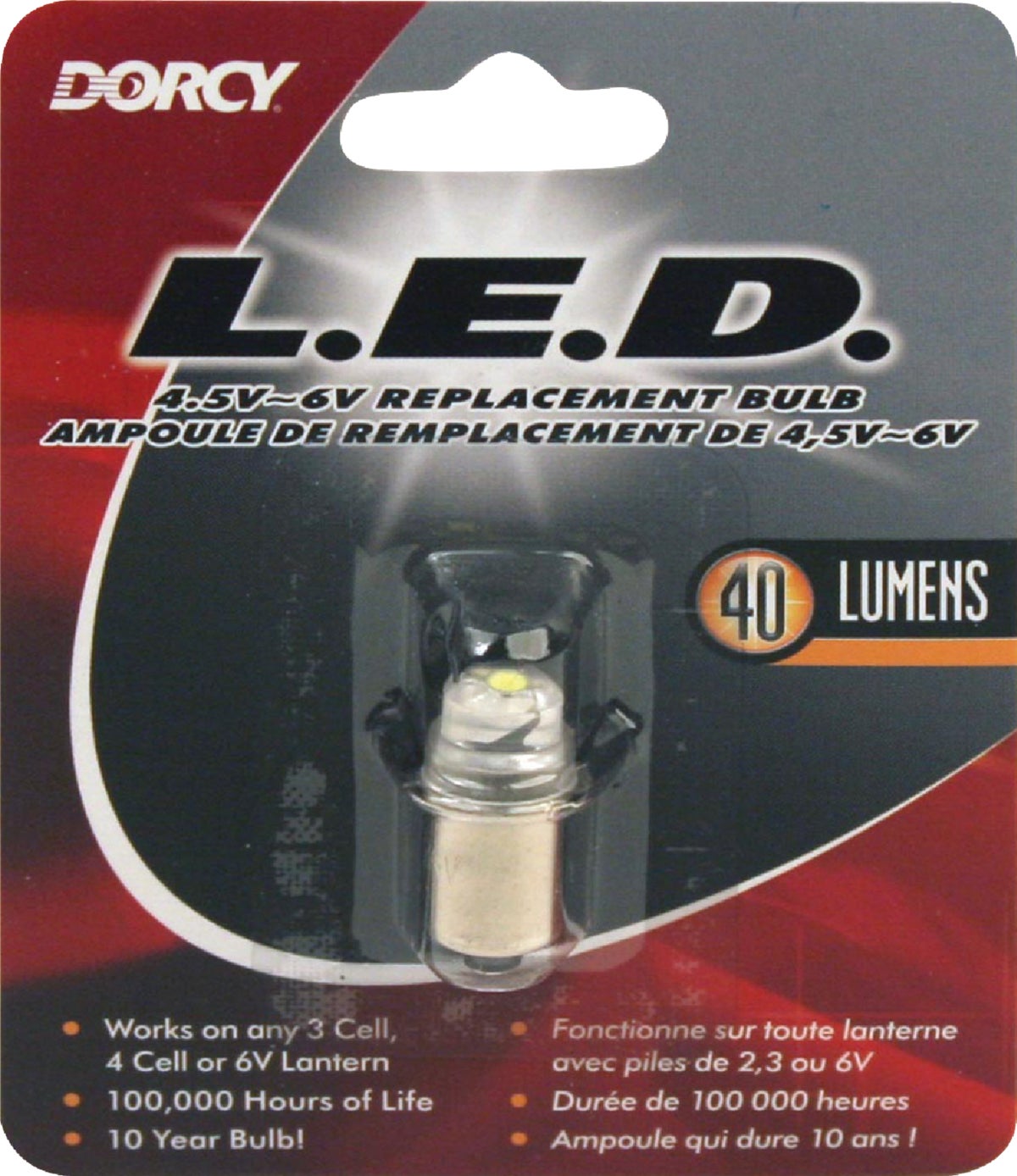 Dorcy 41-1644 LED Replacement Bulb 6 Volt 40 Lumens 