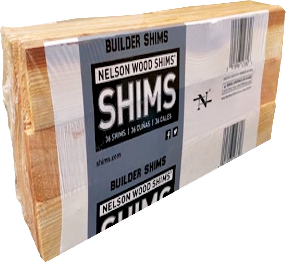 60 total 5 12 shims per package LOT of Composite Nelson Wood Shims Packages 