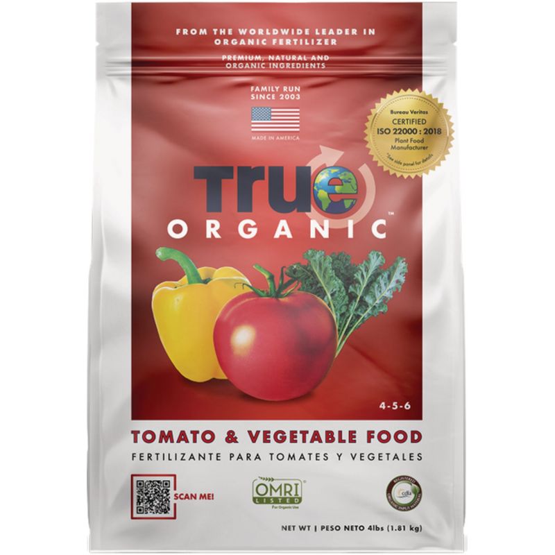 True Organic Tomato &amp; Vegetable Dry Plant Food 4 Lb.