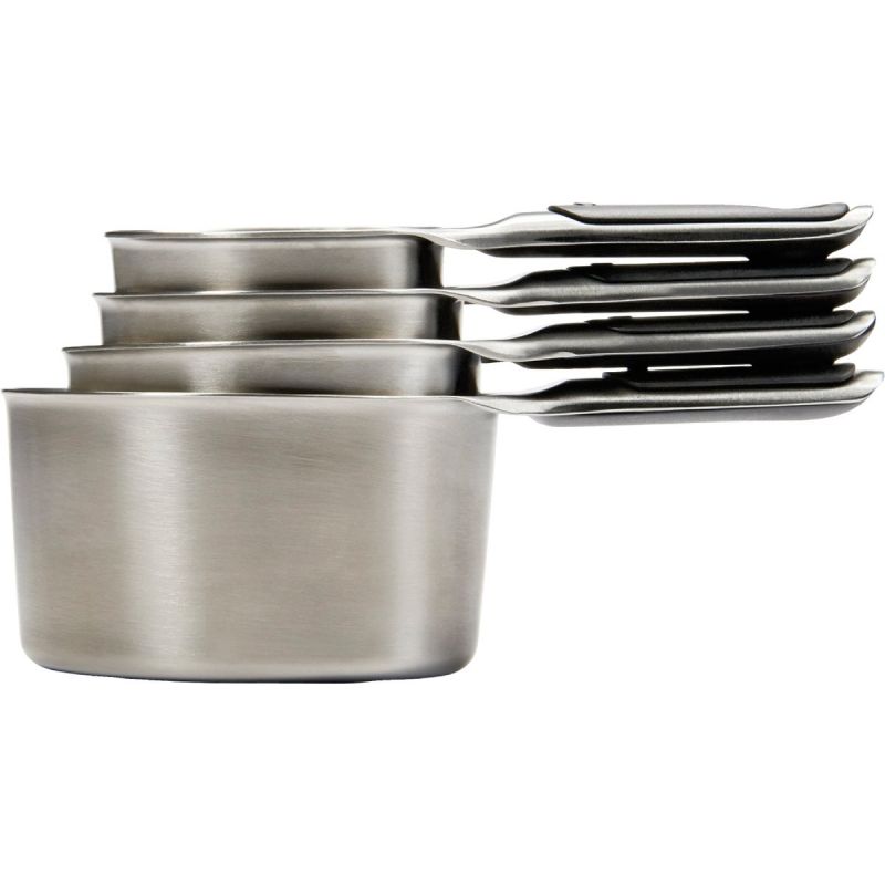 OXO Good Grips Stainless Steel Measuring Cup Set Silver