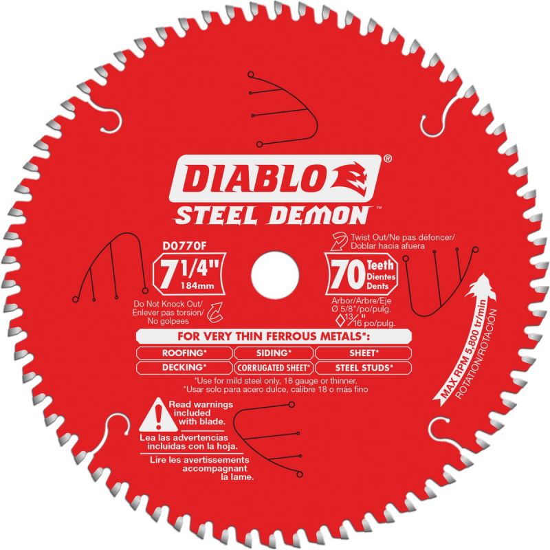 Diablo Steel Demon Circular Saw Blade (Pack of 5)