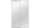 Colonial Elegance Economical Series Framed Mirrored Bypass Door White