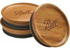 Ball Reusable Wooden Storage Lid Brown