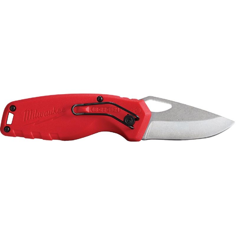 Milwaukee FASTBACK Compact Folding Knife Red, 2.5